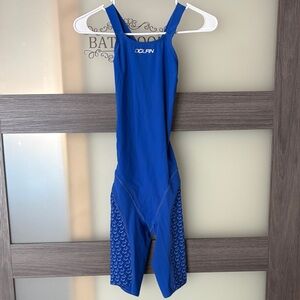 Dolfin tech suit Blue One-Piece Competitive Swimsuit size 32